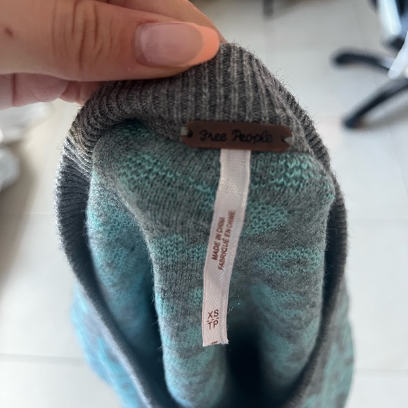 Funky Animal Print Sweater Free People - Picture 3 of 3